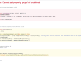 Javascript Cannot Set Property Props Of Undefined Stack Overflow