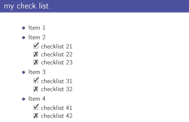 Lists Checklist In Beamer Using Enumitem Package Tex Latex Stack - Premium Mountain Pattern Gallery - Desktop