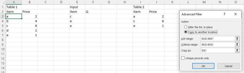 Excel Item Price Table Selection Super User - Minimal Illustration Collection - Ultra HD Quality