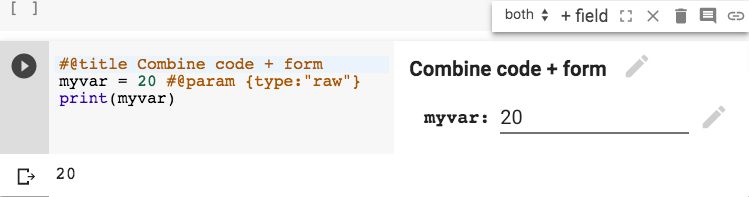 Python The New Form Feature In Google Colaboratory Stack Overflow - Beautiful Vintage Art - High Resolution