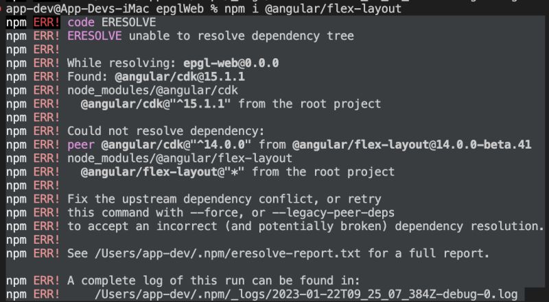 Npm Install Failed Issue 558 Angular Flex Layout Github - Premium Gradient Photo Gallery - HD