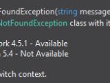 C Filenotfoundexception Exists In Both System Io And System Runtime