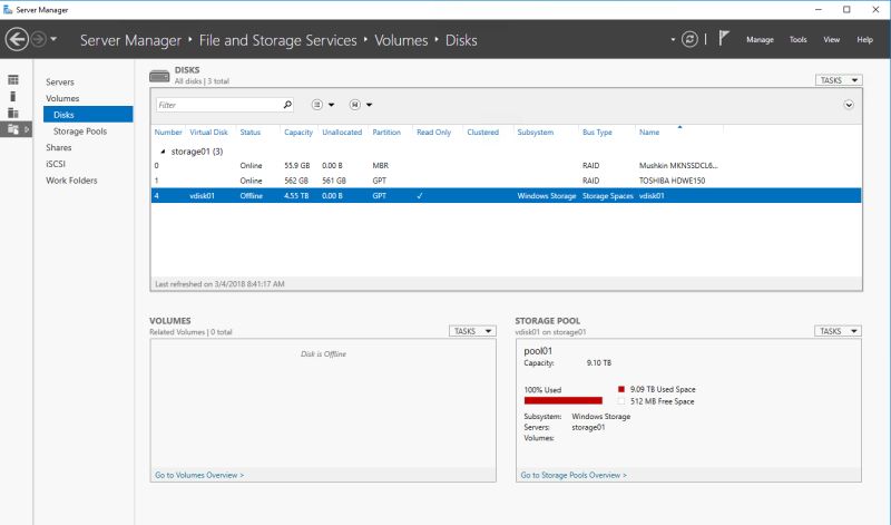 Windows Storage Pool Server 2016 Hard Disk Not Recognized Server Fault - Perfect Geometric Photo - Full HD