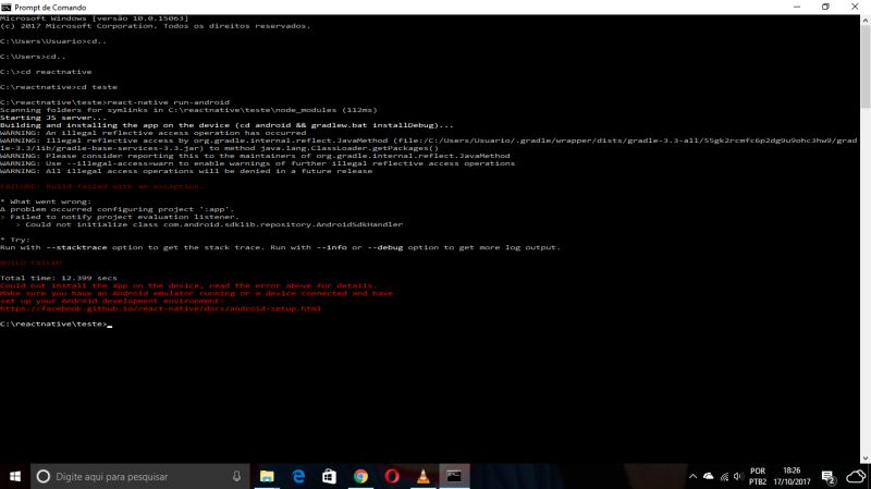 D Vida Erro Ao No React Native Start React Native Utilizando E - Premium Nature Image Gallery - Ultra HD