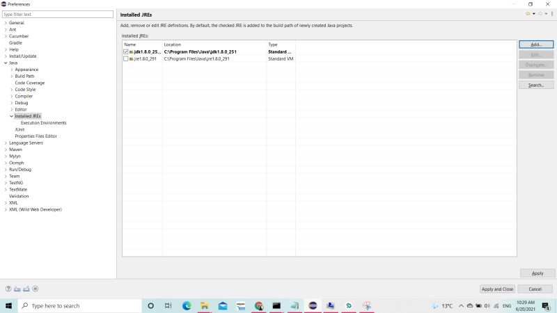 Java Installed Jre Jdks Are Not Shown On Eclipse Mars Execution - Premium Nature Background Gallery - Desktop