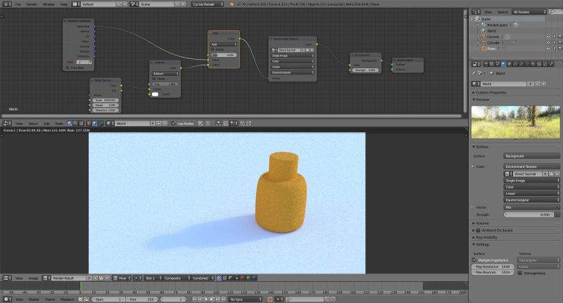 Cycles Render Engine Soften Shadows Projected By Hdri Blender Stack - Download Incredible City Photo | 4K