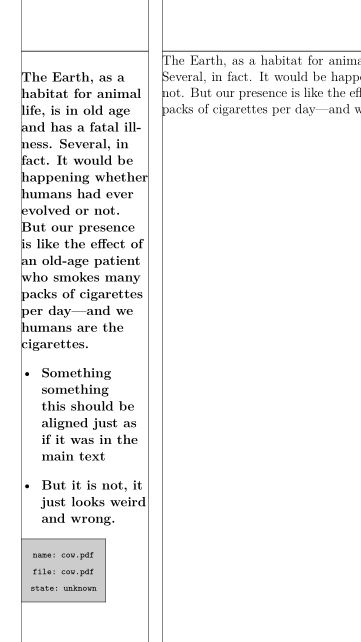 Context Left Aligned Margin Content Tex Latex Stack Exchange - Sunset Backgrounds - Creative 4K Collection