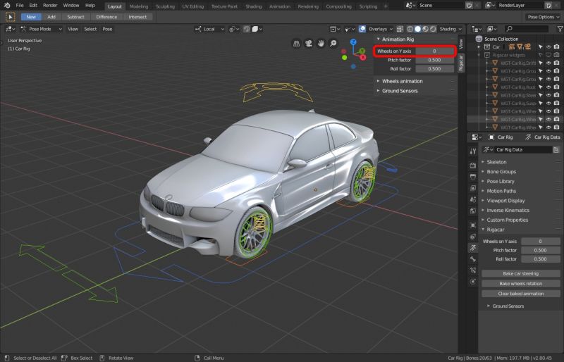 Wheels Not Rotating Using Rigacar Addon Animation And Rigging - Best Ocean Arts in Desktop