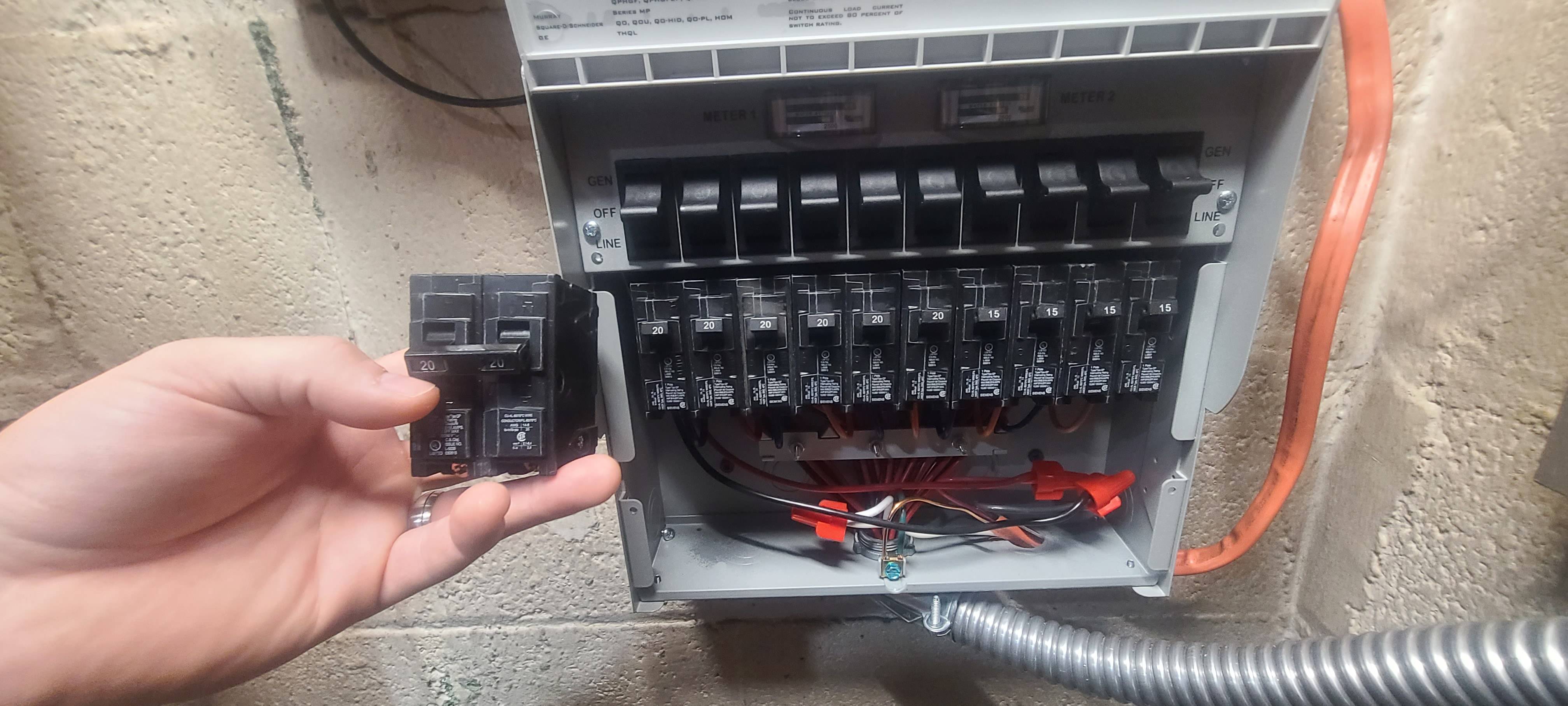 The pro/tran 2 is the next generation of loadside™ manual transfer switch by reliance controls. Adding Transfer Switch To Main Breaker With No Available Ground Neutral Spots On Bus Home Improvement Stack Exchange