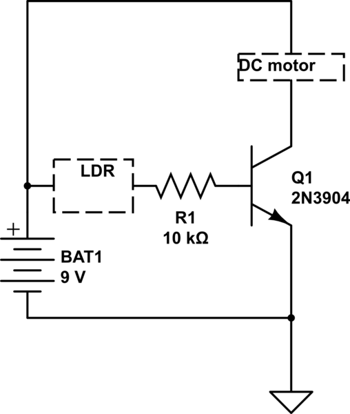 Making A Dc Motor Turn In Saturation And Cutoff Modes Of An