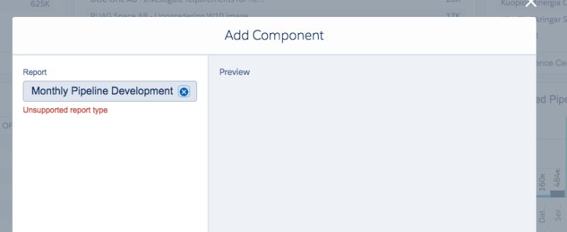 Unsupported Report Type Error On Dashboard Salesforce Stack Exchange - Premium Gradient Design Gallery - Ultra HD