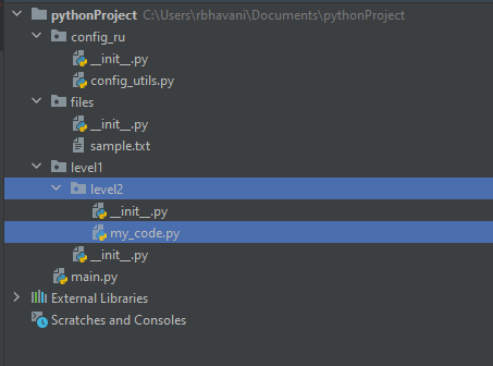 My Project Structure as follows