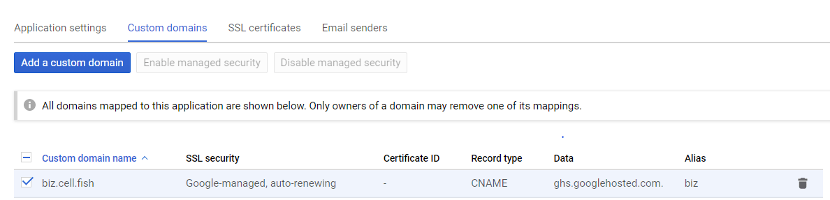 While signing up for a google . Point Already Added Custom Domain To App Service Google Cloud Platform Stack Overflow