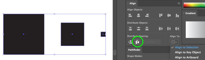 Adobe Illustrator Distributing Objects Between Guides Not Working - Download Stunning Gradient Image | HD