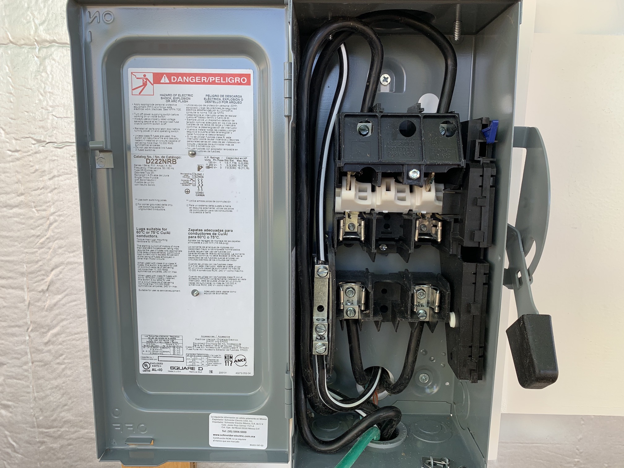 60 amp disconnect wiring diagram