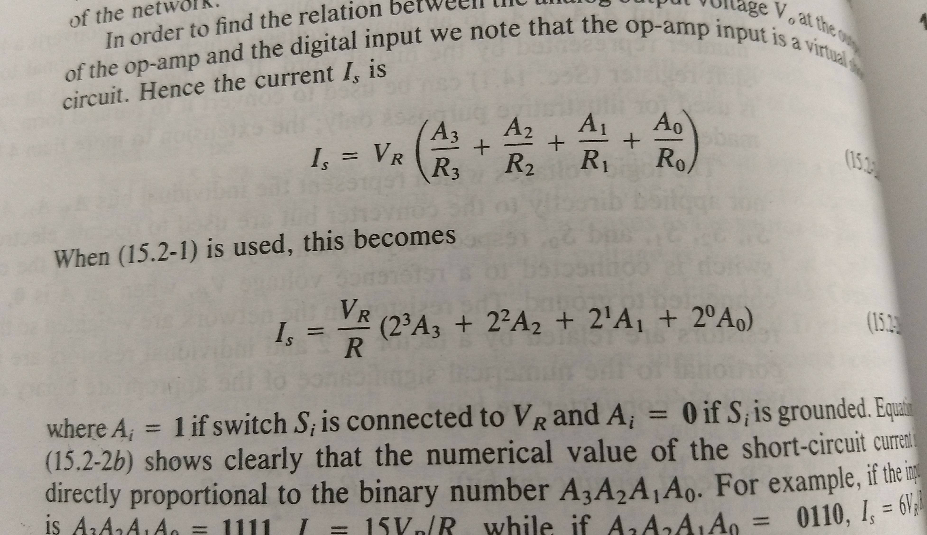 Weighted Resistor Dac Equation Electrical Engineering