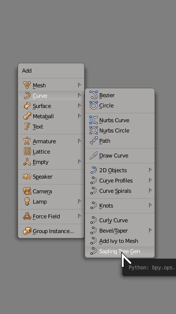 Scripting Creating Sapling Tree In The Python Console Blender Stack - High Quality Desktop Nature Illustrations | Free Download