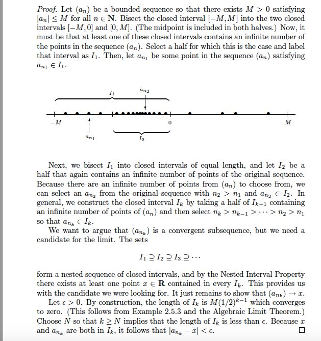 Real Analysis Question About Bolzano Weierstrass Theorem Proof - Best Dark Designs in 8K