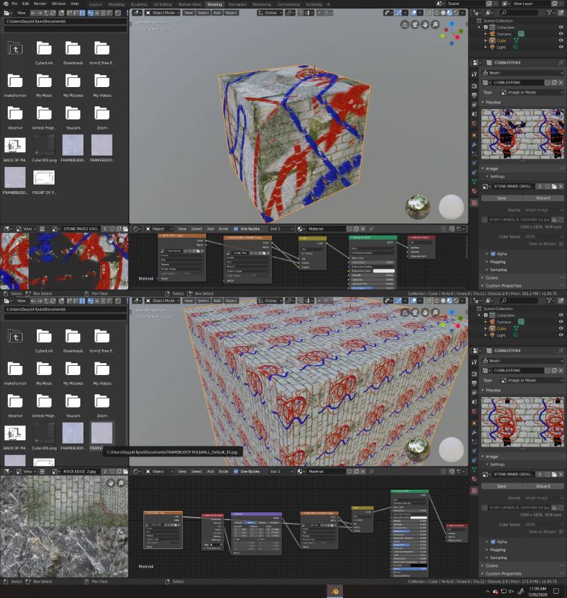 Tutorial Hand Painting Tileable Textures In Blender 2 74 Blendernation - Download Perfect Colorful Background | HD