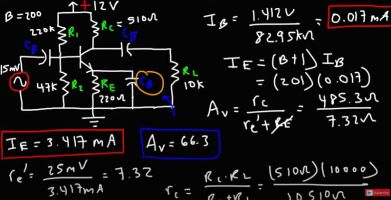 Question About Bjt Voltage Gain Electrical Engineering Stack Exchange - Download Elegant Sunset Wallpaper | HD