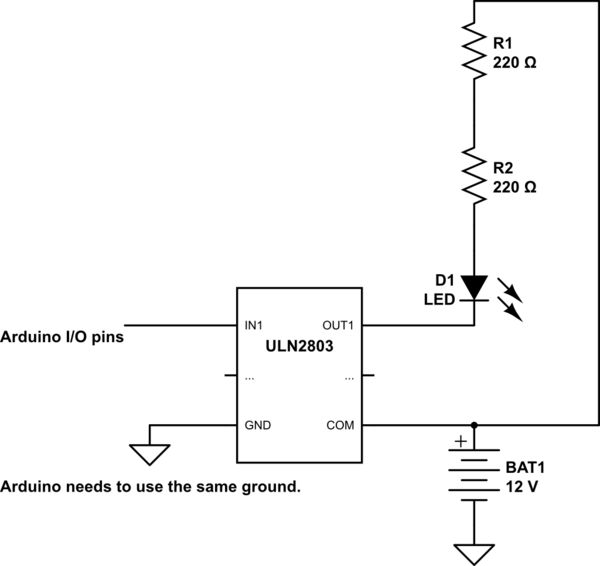 Problems With Uln2803 Darlington Transistor Array Electrical - Premium Dark Illustration Gallery - Full HD