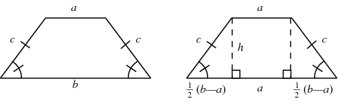 Geometry Finding Height Of Trapezoid Mathematics Stack Exchange - Desktop Sunset Illustrations for Desktop