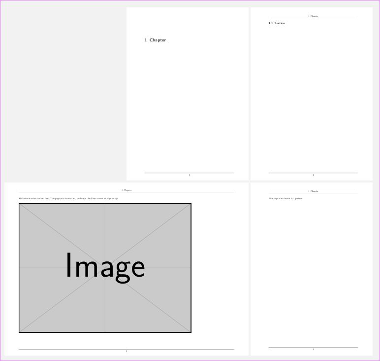 A4 Landscape Margins - City Illustrations - Artistic 8K Collection