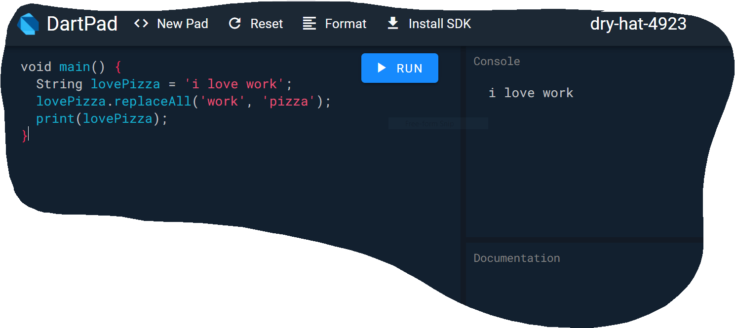 Replaceall Method In Dart Stack Overflow