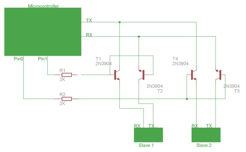 Multiplexing Ttl Serial Lines With Transistors Electrical Engineering - Best Landscape Textures in Mobile