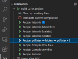 Bibtex Change Miktex S Default Build Recipe In Vs Code To Remove