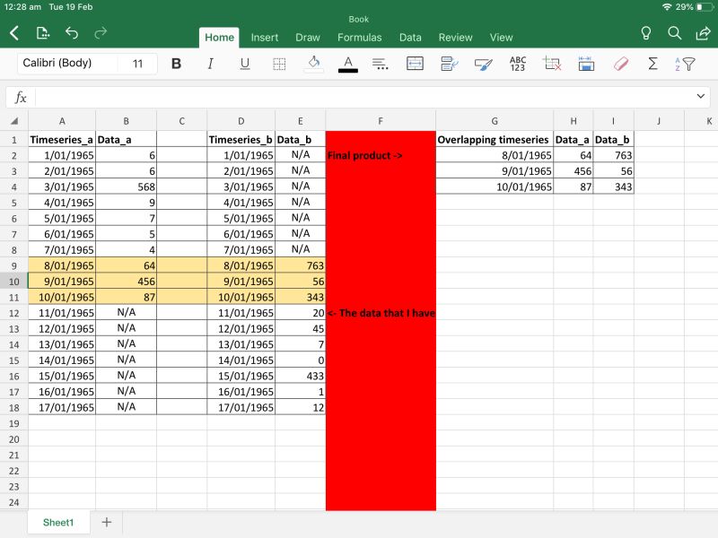 Missing Data In Excel Between 2 Columns Stack Overflow - Best Light Pictures in High Resolution