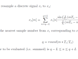 Java Resampling Implementation Using Sinc Function Signal Processing