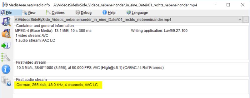 Audio Ffmpeg Two Videos Side By Side With Audio1 Lang Ger Audio2 Lang Eng Stack Overflow - Premium Ocean Texture Gallery - HD