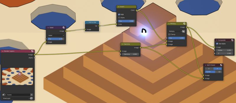 Compositing Using Glow Nodes Blocky Results Poor Aa Blender Stack - Premium Gradient Wallpaper Gallery - Full HD