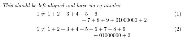 Line Breaking Left Align Text In Math Mode And Break Equations Tex - Geometric Images - Modern Retina Collection