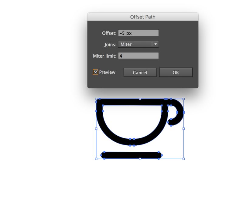 Cannot Offset Path In Illustrator Cc Graphic Design Stack Exchange - Best Abstract Illustrations in Retina