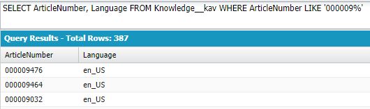 Soql Query On Knowledge Article Salesforce Stack Exchange - Premium Light Image Gallery - HD
