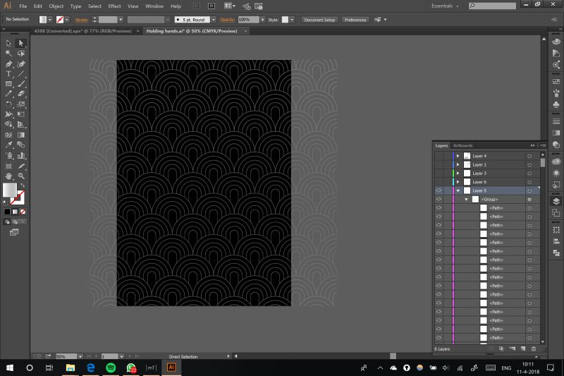 Adobe Illustrator Making Many Objects One Gradient Graphic Design - Vintage Texture Collection - Ultra HD Quality