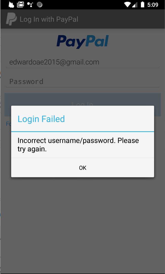 It included every member of the falcons I Can T Sign In With My User And Pass With Paypal Sandbox Stack Overflow