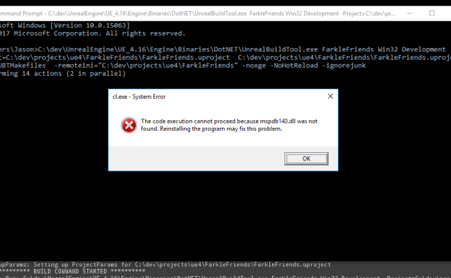 Unreal 4 Why Do I Get These Packaging Errors For My 32 Bit Build