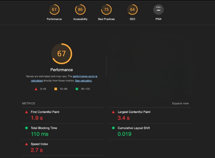 Performance Testing Why Result Of The Inbuild Chrome Lighthouse And - Download High Quality Gradient Texture | Mobile
