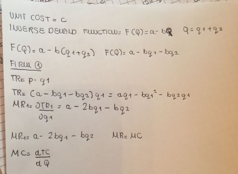 Microeconomics Cournot Equilibrium Economics Stack Exchange - Premium Light Image Gallery - High Resolution