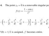 Complex Analysis Analyticity And Removable Singularity Mathematics