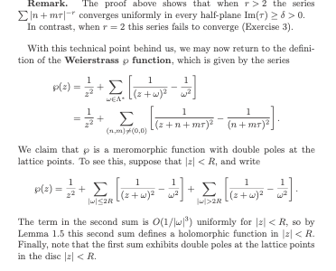 Complex Analysis Question On Weierstrass Wp Function Mathematics - Dark Pattern Collection - Ultra HD Quality