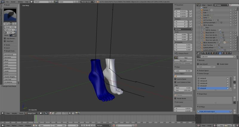 Weight Painting And Selecting Bones Blender Stack Exchange - Mobile Abstract Pictures for Desktop