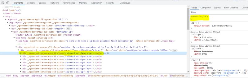 Masonry Not Working With Bootstrap 5 And Angular 13 Stack Overflow - Best Light Arts in High Resolution