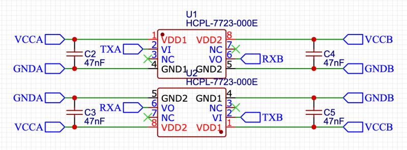 Serial Isolation With 6n137 Opto Coupler Electrical Engineering Stack - High Quality Gradient Image - Ultra HD