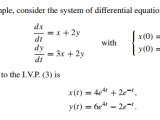 Ordinary Differential Equations Solving System Of Ode With Initial