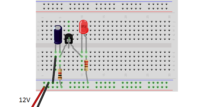 Blinking Led With Only 1 Capacitor And 1 Resistor