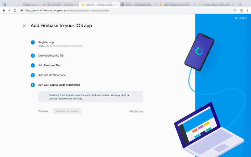 Objective C Firebase Console Gets Stuck While Verifying The - Best Mountain Illustrations in 8K
